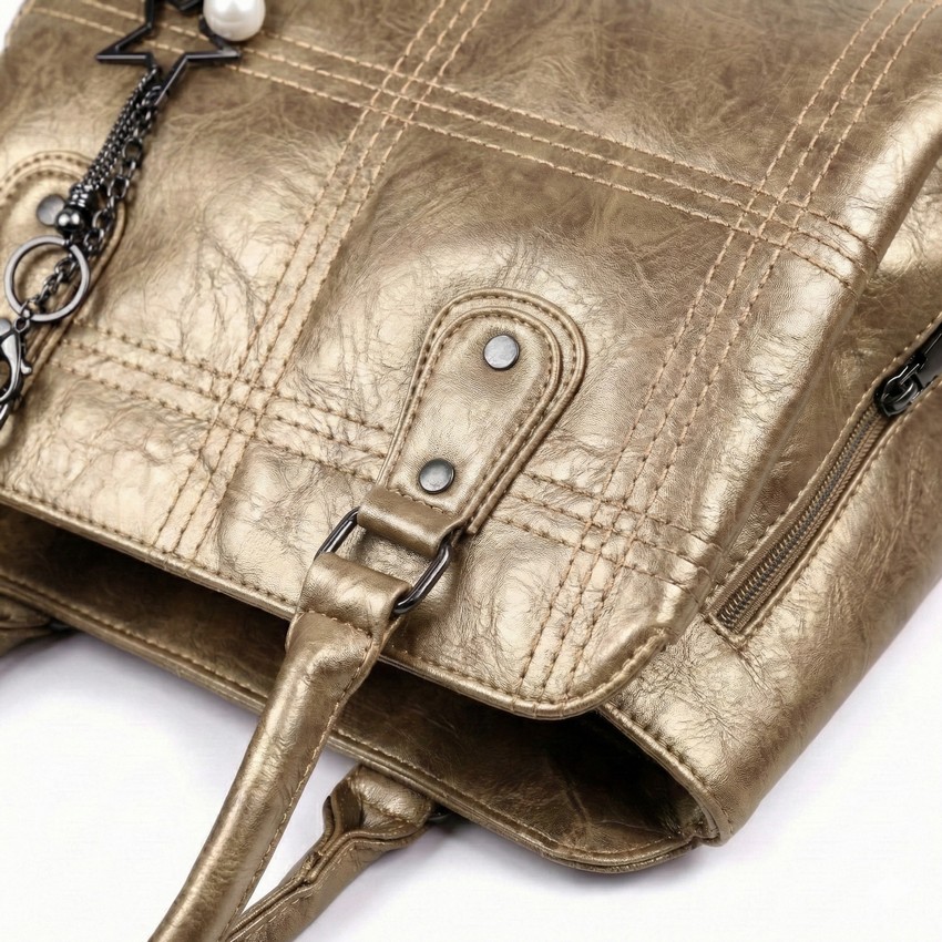 شنطة هاند جلد إيطالي أوكسيد مقاس 30×25